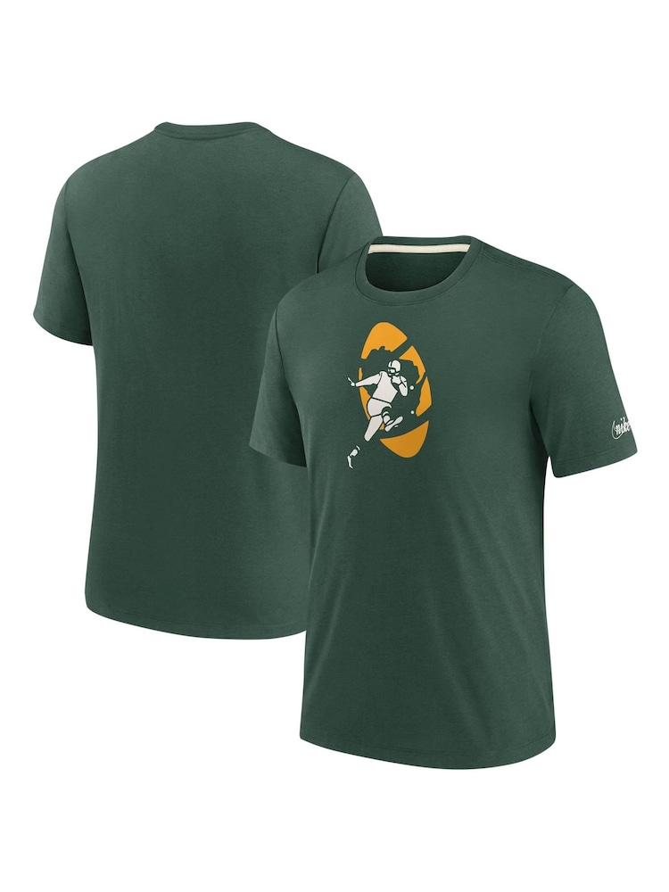 Nike Green NFL Fanatics Green Bay Packers Impact Tri-Blend T-Shirt - Image 1 of 3 Nike Green NFL Fanatics Green Bay Packers Impact Tri-Blend T-Shirt - Image 1 of 3