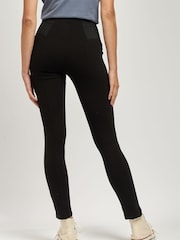 U.S. Polo Assn. Black Womens Elastic Waistband Leggings - Image 2 of 5