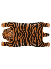 Fallen Fruits Orange Coir Tiger Shaped Doormat - Image 1 of 1