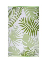 Fallen Fruits Green Tropical Leaf Outdoor Carpet - Image 3 of 4