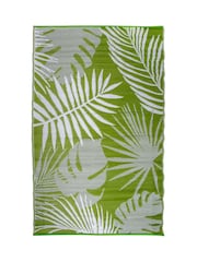 Fallen Fruits Green Tropical Leaf Outdoor Carpet - Image 4 of 4