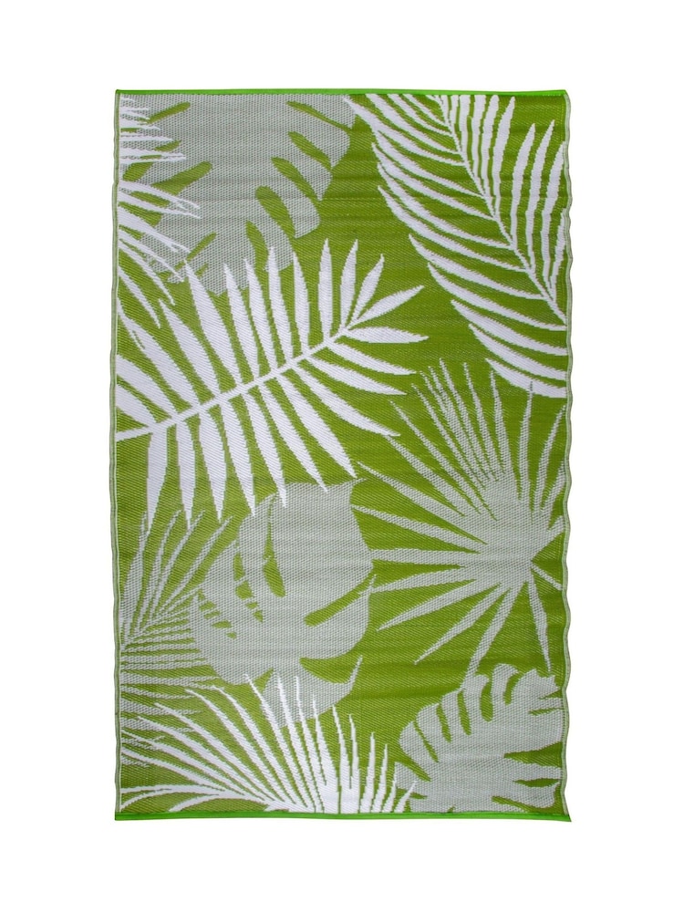 Fallen Fruits Green Tropical Leaf Outdoor Carpet - Image 4 of 4