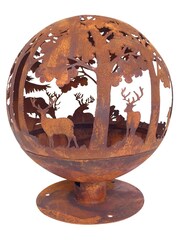 Fallen Fruits Orange Garden Laser Cut Woodland Fire Globe - Image 1 of 3