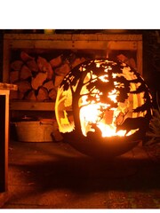 Fallen Fruits Orange Garden Laser Cut Woodland Fire Globe - Image 3 of 3