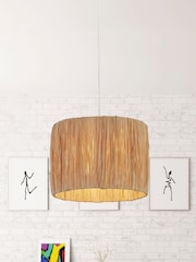 Searchlight Light Natural Willow Raffia Lamp Shade - Image 2 of 4