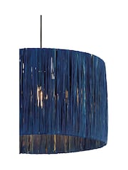 Searchlight Blue Willow Raffia Lamp Shade - Image 4 of 4