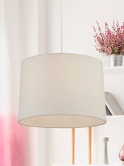 Searchlight Ivory Cream Dawn Tapered Linen Shade - Image 1 of 4