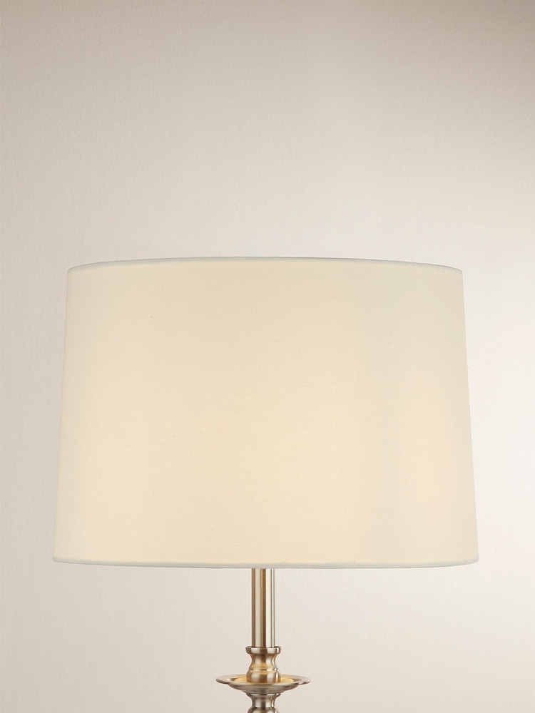 Searchlight Ivory Cream Dawn Tapered Linen Shade - Image 2 of 4