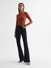 Reiss Orange Aubrey Cut-Out Long Sleeve Top - Image 3 of 7