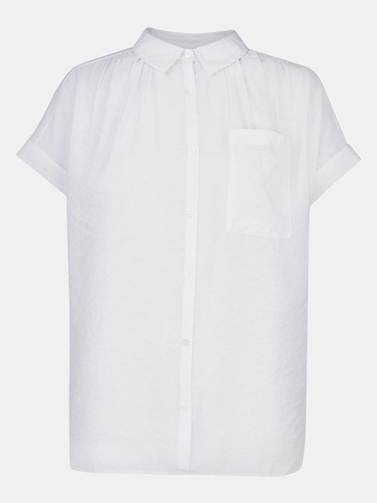 Whistles White Button Through Nicola T-Shirt - Image 4 of 4