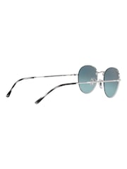 Gläser in Silberfarben und Blau mit Farbverlauf - Ray-Ban David Runde Sonnenbrille - Bild 6 von 14