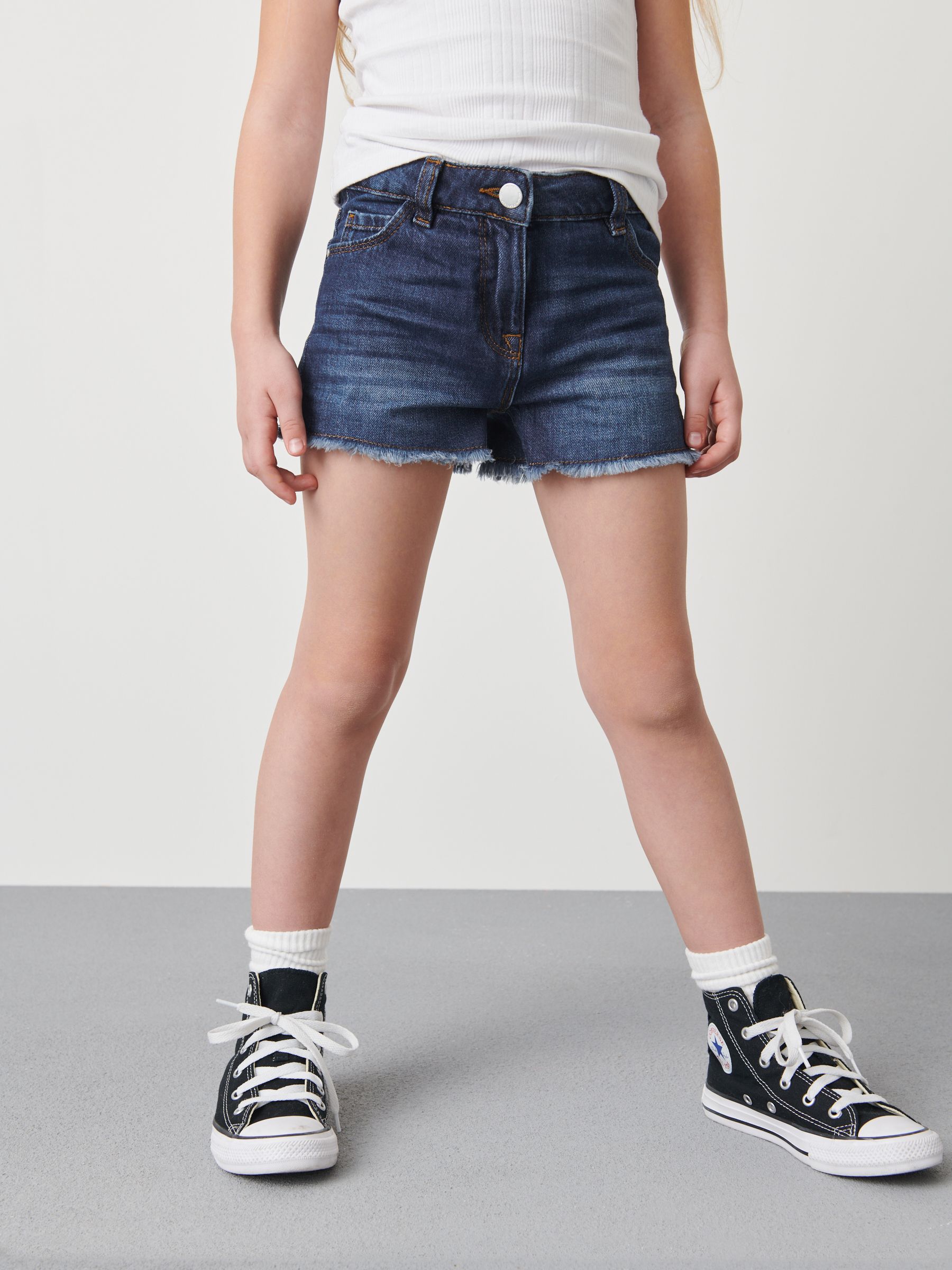 Buy Dark Blue Regular Length Frayed Edge 100% Cotton Denim Buy Dark Blue Regular Length Frayed Edge 100% Cotton Denim