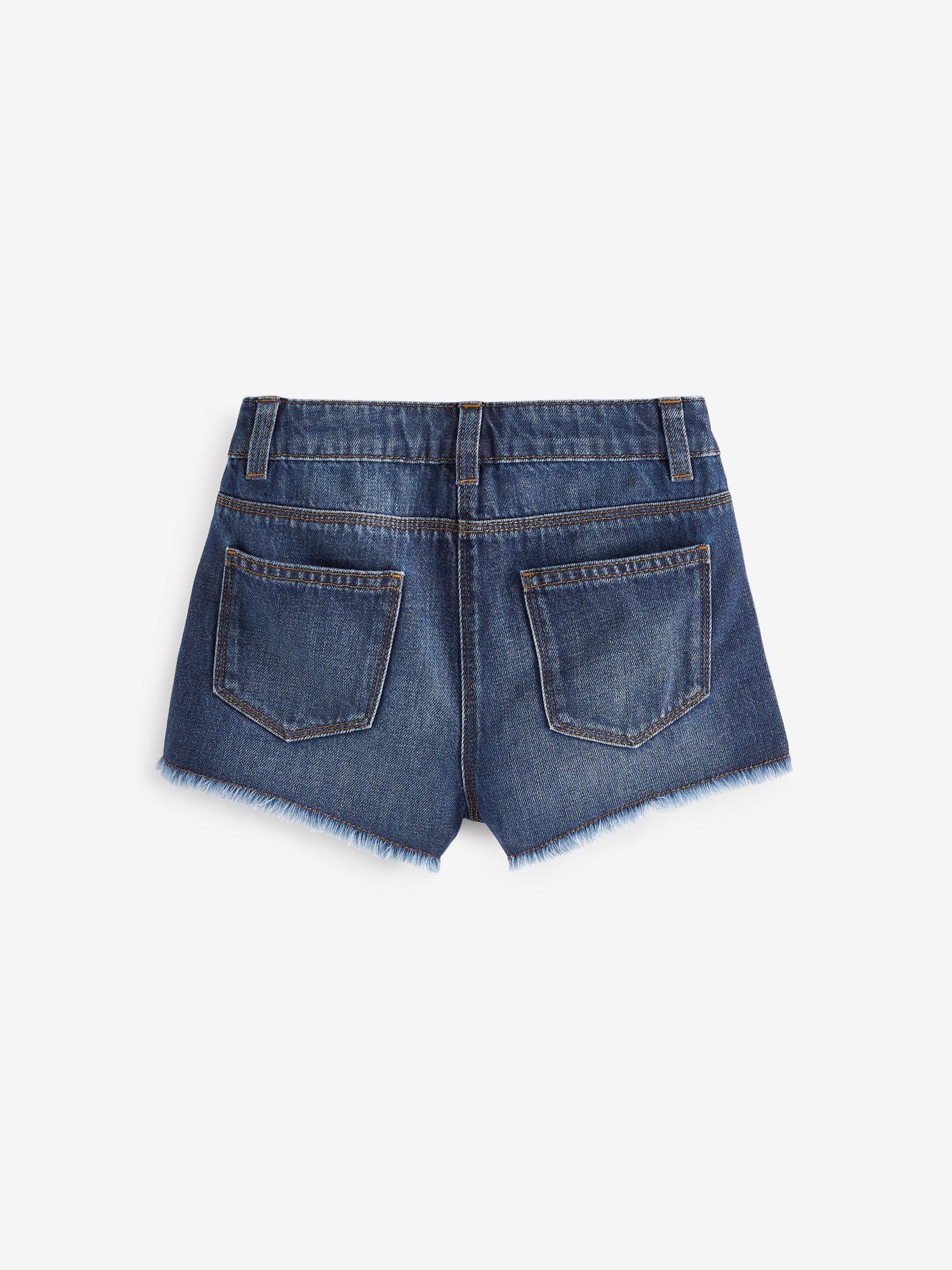 Buy Dark Blue Regular Length Frayed Edge 100% Cotton Denim Buy Dark Blue Regular Length Frayed Edge 100% Cotton Denim
