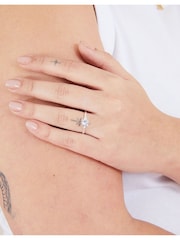 Accessorize Sterling Silver Amanda Engagement Ring - Image 1 of 3