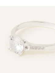 Accessorize Sterling Silver Amanda Engagement Ring - Image 3 of 3