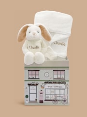 Personalised Little Bunny and Bathrobe Gift Set Babyblooms - Image 1 of 6