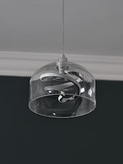 Clear Helix 3 Light Linear Ceiling Light Pendant - Image 4 of 6