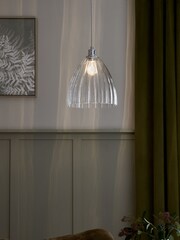 Chrome Blockley Easy Fit Lamp Shade - Image 1 of 4