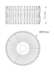 Smoke Grey Aria Easy Fit Lamp Shade - Image 6 of 6