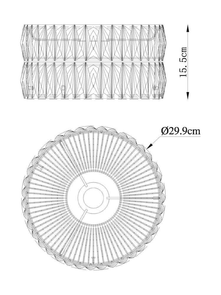 Smoke Grey Aria Easy Fit Lamp Shade - Image 6 of 6