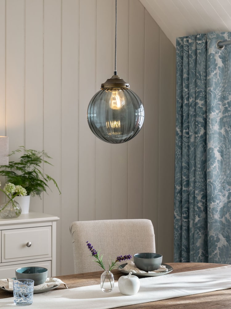 Slate Blue Bourton Easy Fit Pendant Lamp Shade - Image 1 of 5