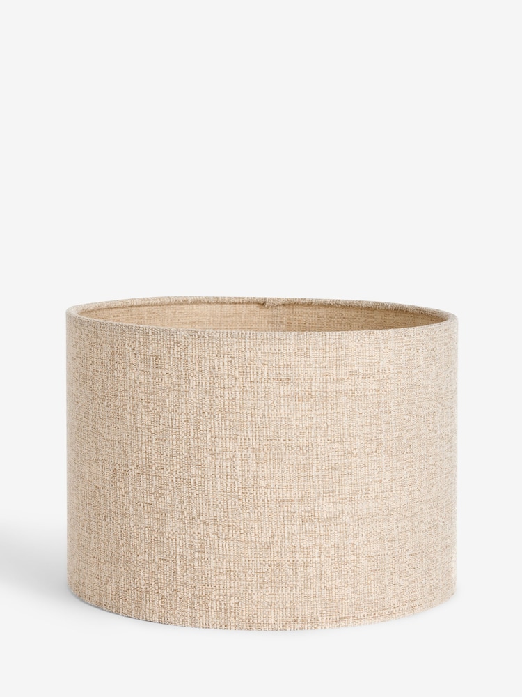 Neutral Tweedy Plain Easy Fit Shade Ceiling Light - Image 9 of 9 Neutral Tweedy Plain Easy Fit Shade Ceiling Light - Image 9 of 9