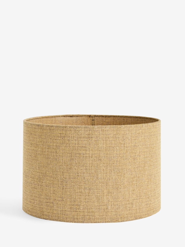 Ochre Yellow Tweedy Plain Easy Fit Shade Ceiling Light - Image 8 of 8 Ochre Yellow Tweedy Plain Easy Fit Shade Ceiling Light - Image 8 of 8