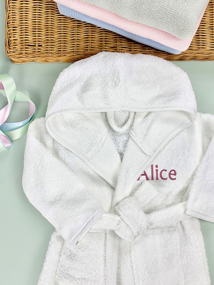 Personalised Bathrobe By Babyblooms - Image 1 of 6 Personalised Bathrobe By Babyblooms - Image 1 of 6