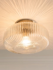 Brass Lexington 1 Light Flush Fitting Ceiling Light - Image 3 of 5