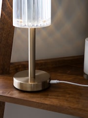Brass Albus Rechargeable Ambient Wireless Table Lamp - Image 3 of 6
