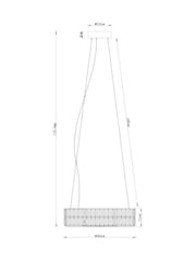 Clear Aria Chandelier Small Light - Image 4 of 7