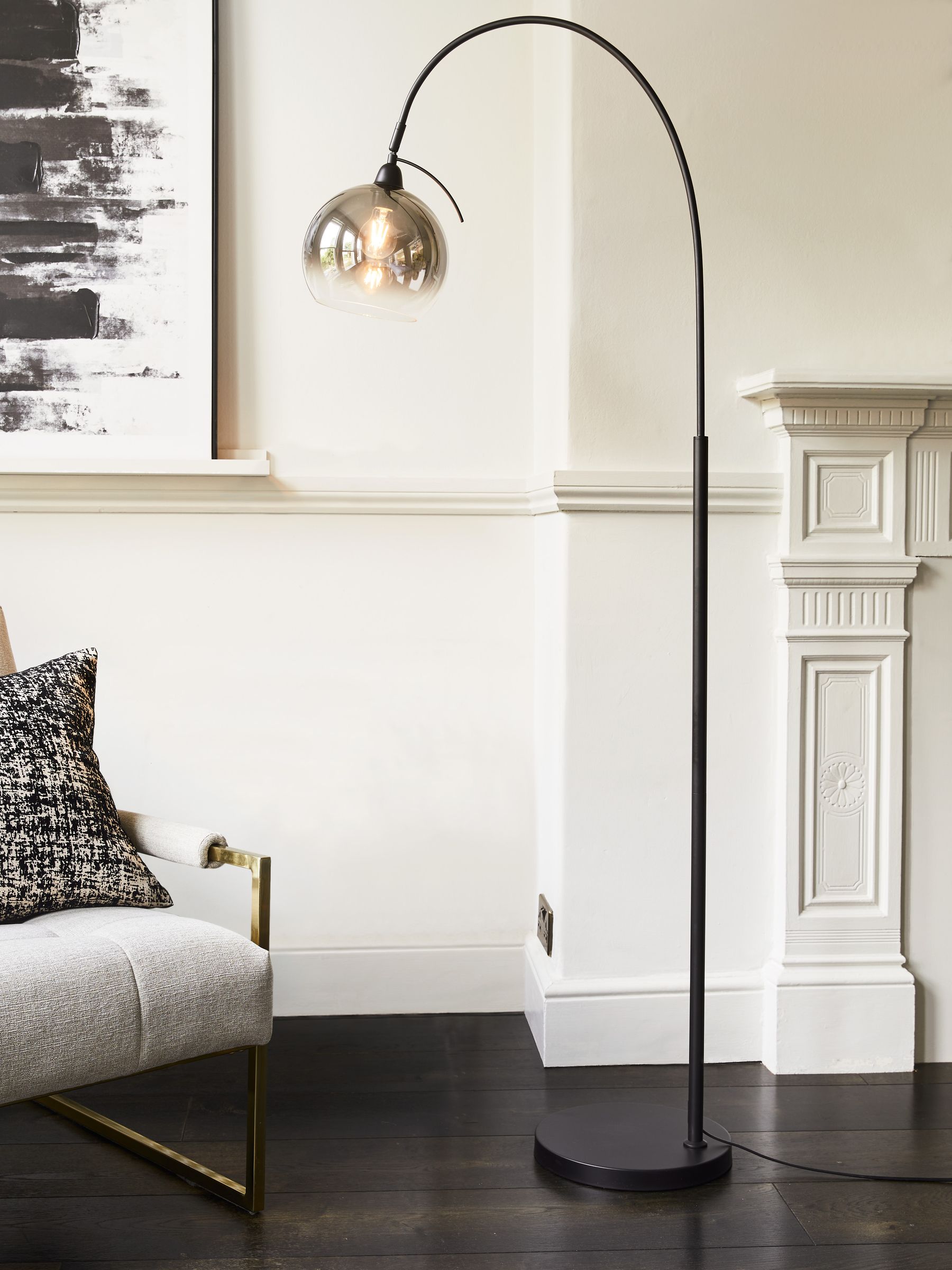 Next roseville floor lamp top