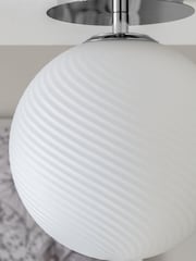 Chrome Bromma Flush Ceiling Light Also Suitable For Bathrooms - Image 6 of 7