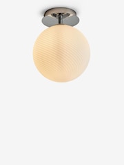 Chrome Bromma Flush Ceiling Light Also Suitable For Bathrooms - Image 7 of 7