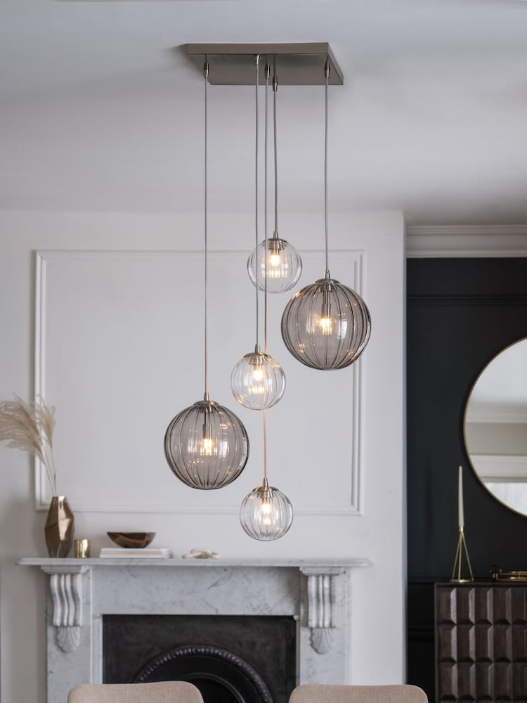 Chrome Ashcroft 5 Light Cluster Ceiling Light - Image 1 of 5