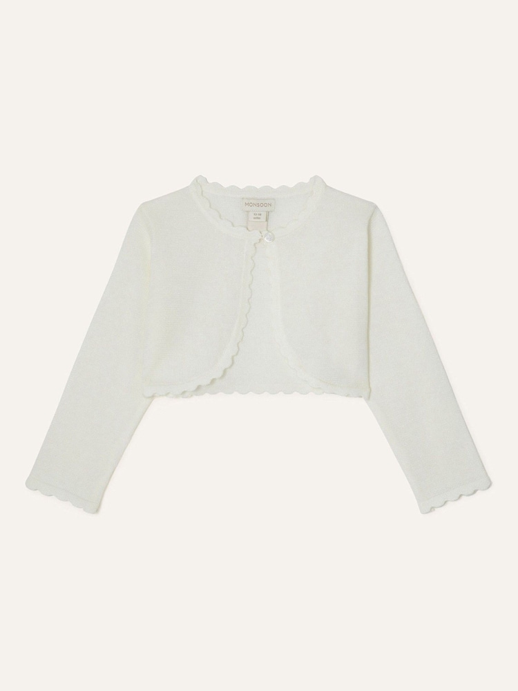 Monsoon Natural Baby Niamh Cardigan - Image 1 of 3 Monsoon Natural Baby Niamh Cardigan - Image 1 of 3
