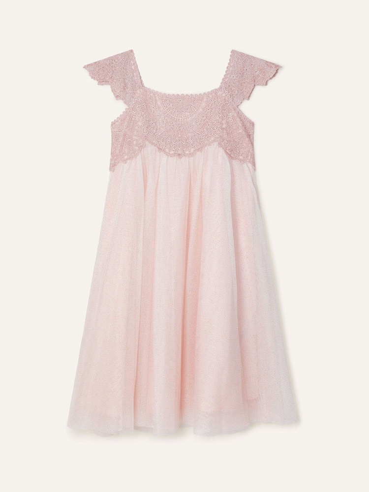 Monsoon Pink Estella Embroidered Dress - Image 1 of 2 Monsoon Pink Estella Embroidered Dress - Image 1 of 2