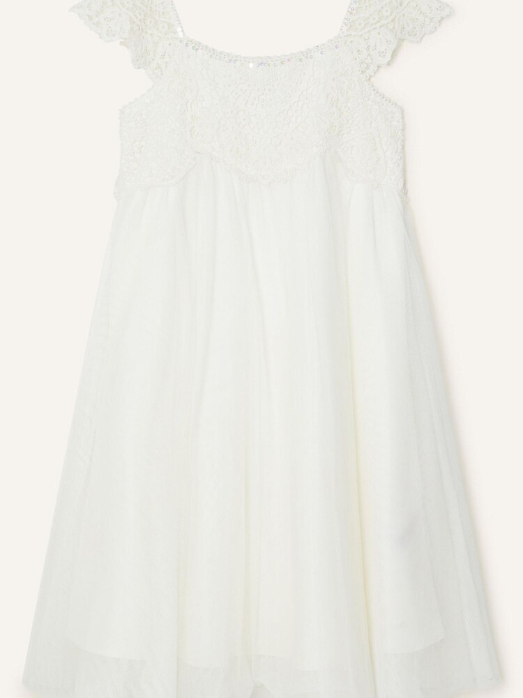 Monsoon Natural Estella Sequin Dress - Image 1 of 2