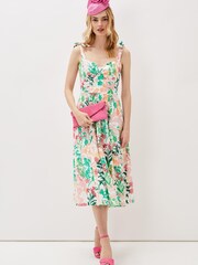 Phase Eight Joyce Cream Printed Fit And Flare Dress - Image 2 of 6