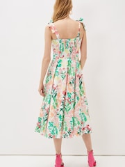 Phase Eight Joyce Cream Printed Fit And Flare Dress - Image 3 of 6