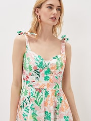 Phase Eight Joyce Cream Printed Fit And Flare Dress - Image 5 of 6