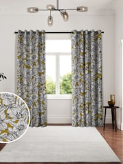 Ted Baker Gold Velvet Vietnm Made to Measure Curtains - Image 1 of 9