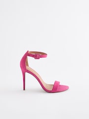 Różowy - Signature Leather High Heel Sandals - Image 3 of 7