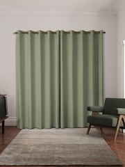 Ted Baker Green Palm Geo Made to Measure Curtains - Image 2 of 9