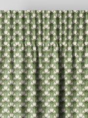 Ted Baker Green Palm Geo Made to Measure Curtains - Image 6 of 9