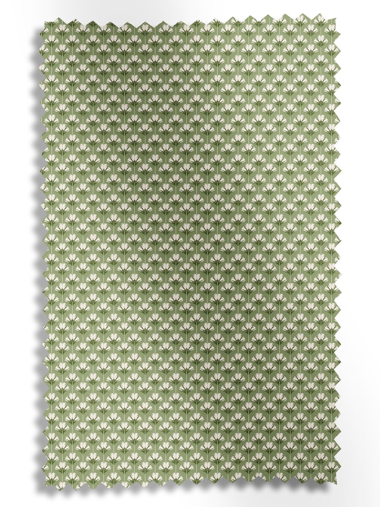 Ted Baker Green Palm Geo Made to Measure Curtains - Image 9 of 9 Ted Baker Green Palm Geo Made to Measure Curtains - Image 9 of 9
