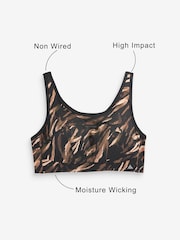 Zebra Print Next Active Sports DD+ Antibounce Extra High Impact Bra - Image 6 of 6