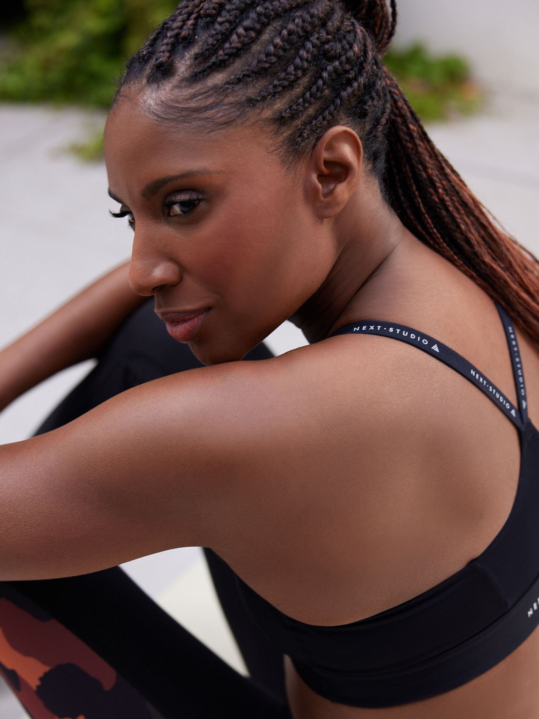 Superbra Buy Black Medium Impact Run Dry Tech Crop Sports Bra from the Next UK ...