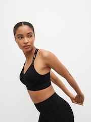 Black Active High Impact Dry Tech Sports Bra B-G - Image 2 of 7