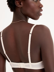 Cream Push Up Pad Plunge Lace Bra - Image 2 of 4